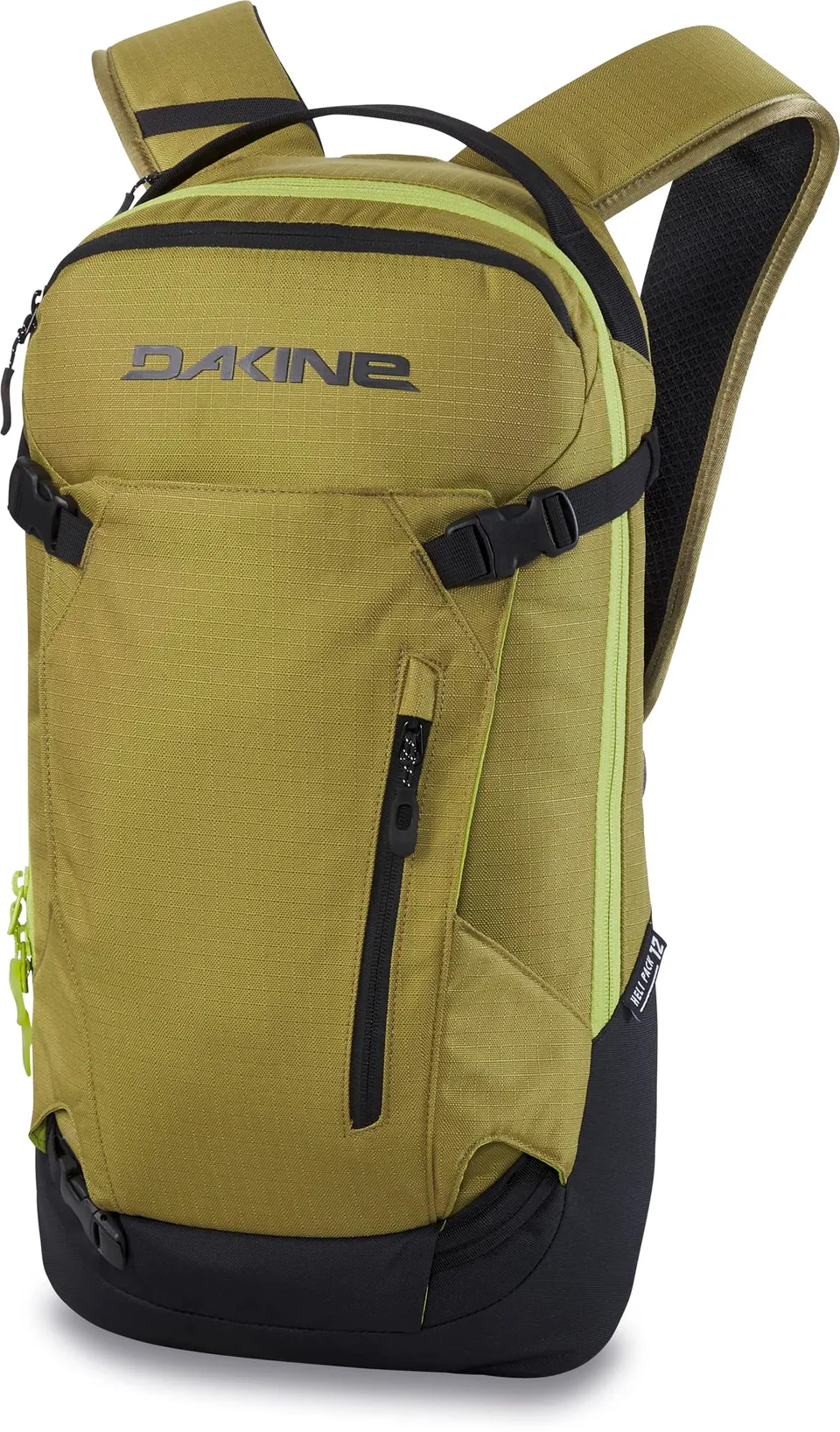 dakine-heli-pack-12l-rucksack-gr-n-schwarz-minimalistischer-lawinenrucksack-mit- image 1