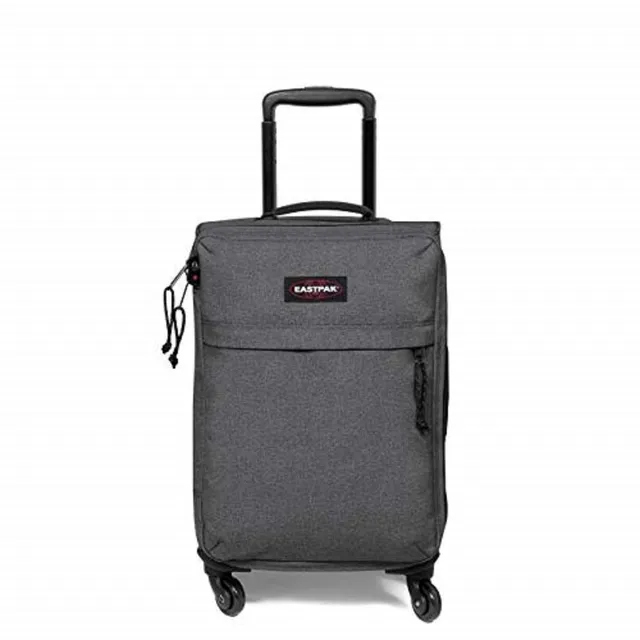 eastpak-traf-ik-4-s-koffer-53-cm-grau-black-denim-handgep-ck-trolley-mit-360-dre image 1