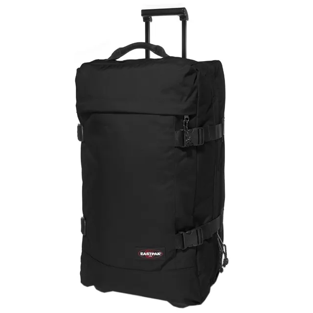 eastpak-tranverz-m-reisetrolley-koffer-66-cm-78-liter-schwarz-zweist-ckiger-weic image 1