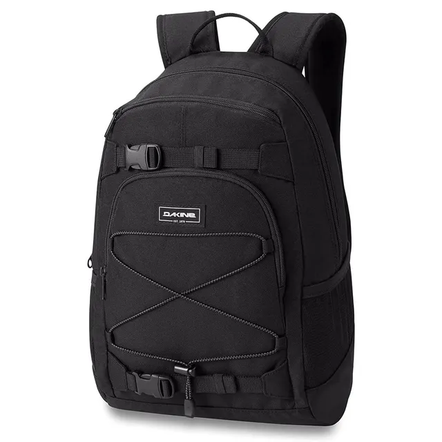 dakine-grom-13l-kinder-rucksack-schwarz-brustgurt-mit-sicherheitspfeife-reflekto image 1