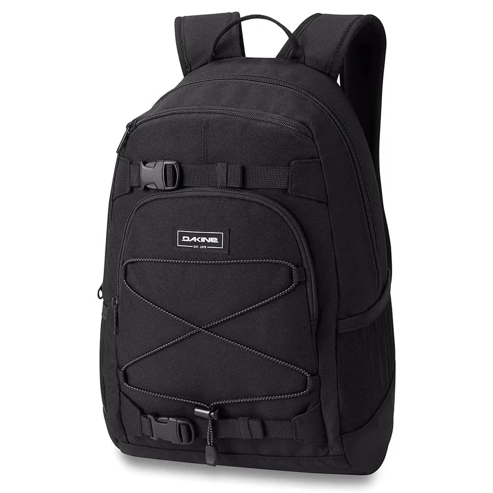 dakine-grom-13l-kinder-rucksack-schwarz-brustgurt-mit-sicherheitspfeife-reflekto image 1