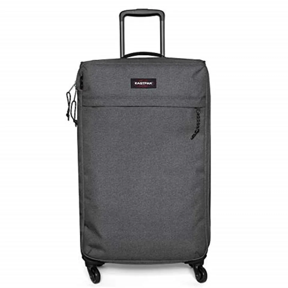 eastpak-traf-ik-4-reisekoffer-80-cm-gro-er-weichgep-ck-trolley-in-grau-black-den image 1