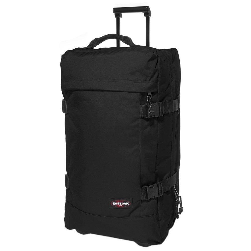 eastpak-tranverz-m-reisetrolley-koffer-66-cm-78-liter-schwarz-zweist-ckiger-weic image 1