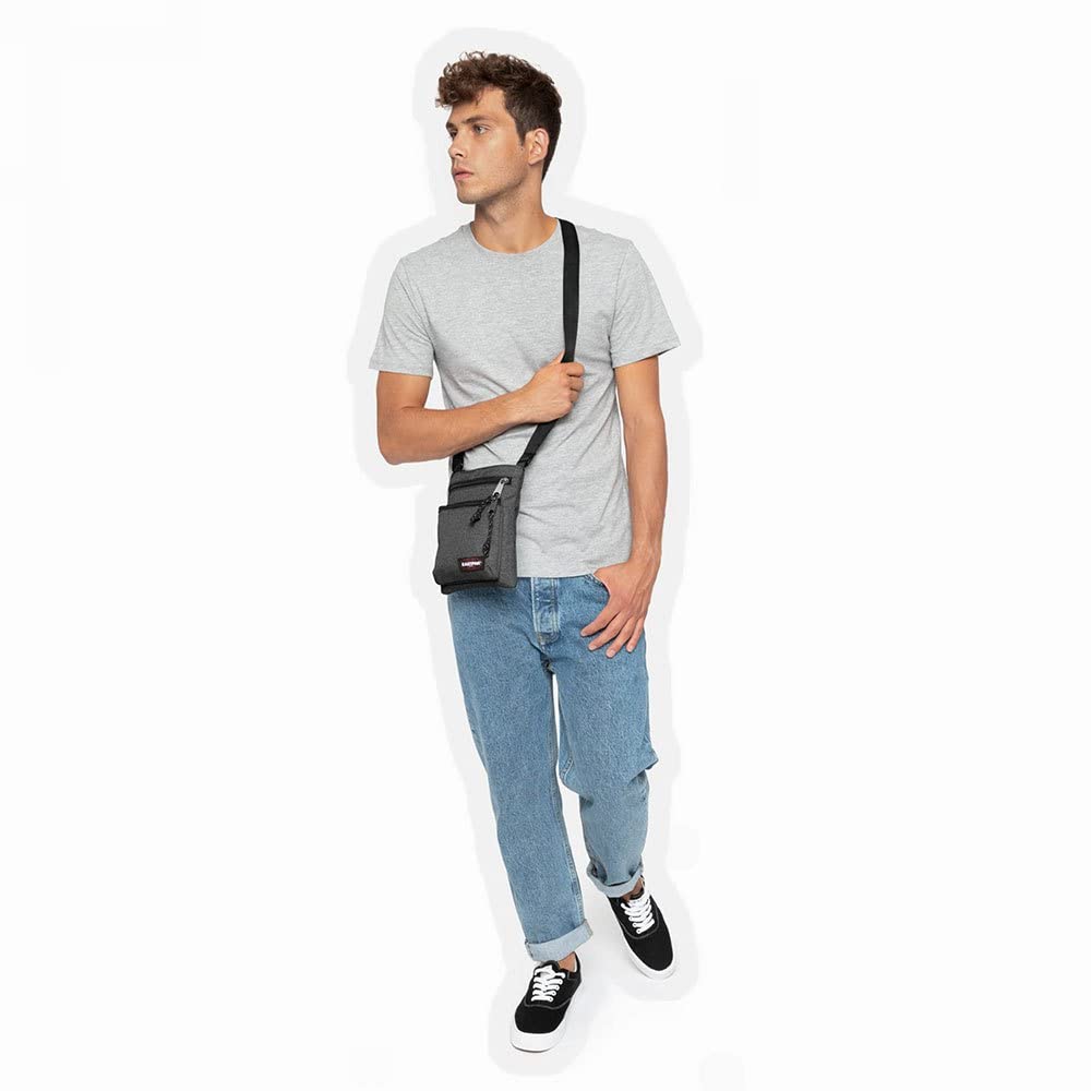 eastpak-rusher-umh-ngetasche-1-5l-black-denim-mini-schultertasche-mit-2-rei-vers image 2