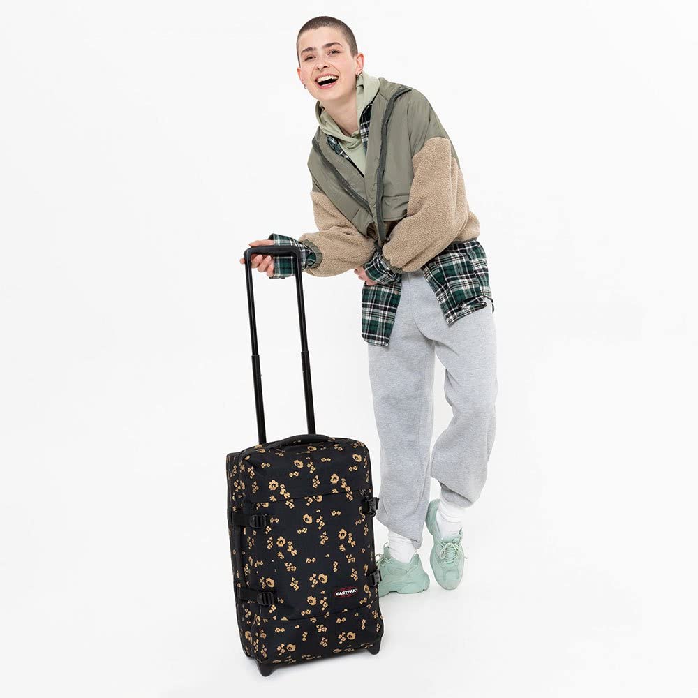eastpak-tranverz-s-koffer-42l-51-cm-kabinentrolley-mit-zwei-f-chern-flower-shine image 6