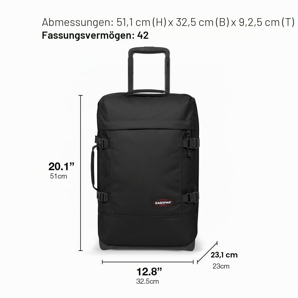 eastpak-tranverz-s-kabinentrolley-42l-weicher-handgep-ck-koffer-mit-2-kammern-te image 5