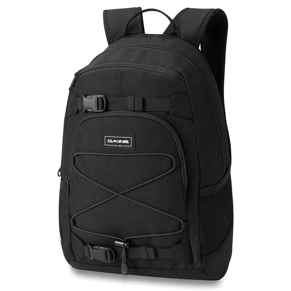 dakine-grom-13l-kinder-rucksack-schwarz-brustgurt-mit-sicherheitspfeife-reflekto image 1