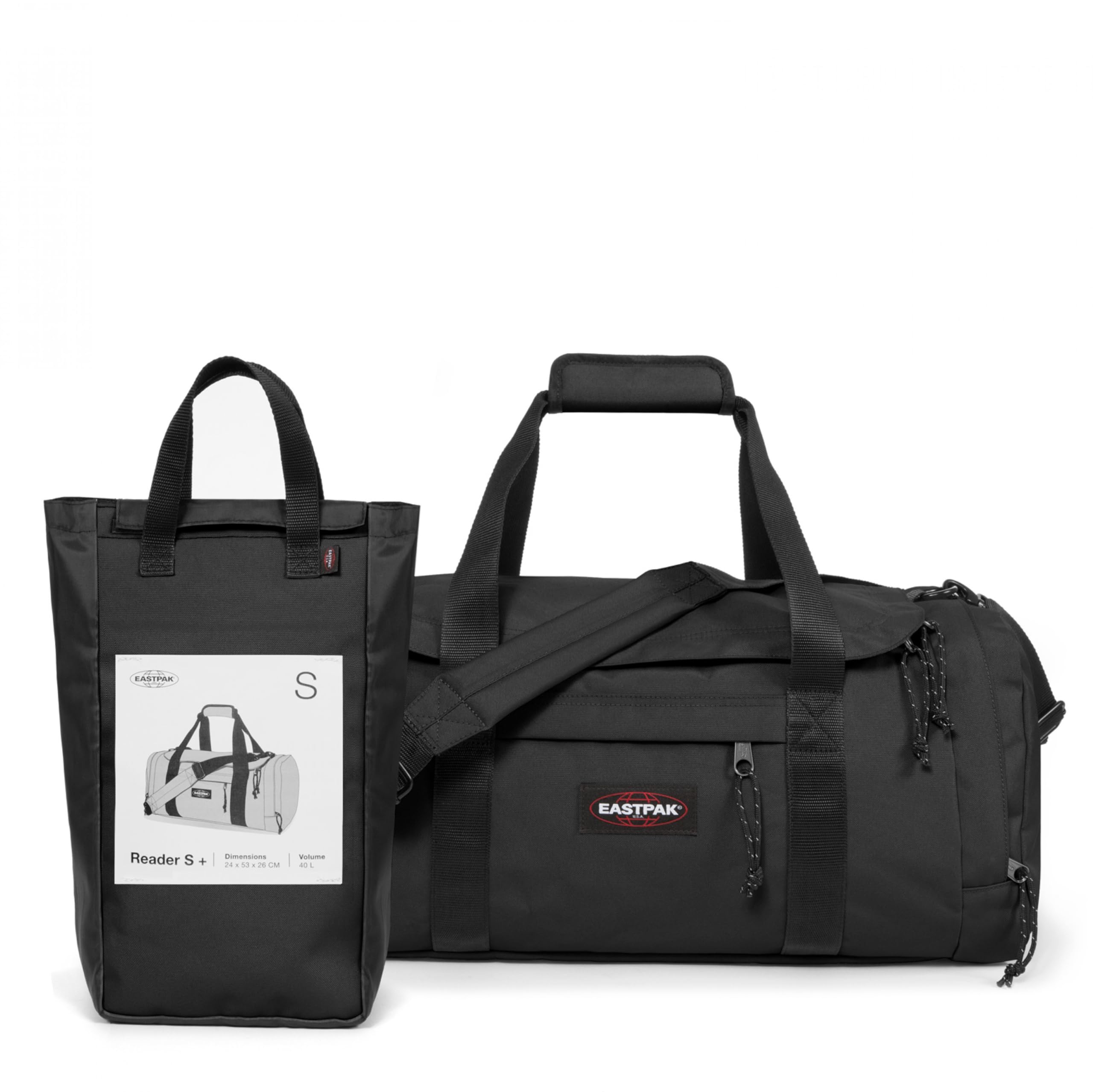 eastpak-reader-s-reisetasche-40-l-53-x-26-x-24-cm-schwarz-handgep-cktaugliche-du image 5