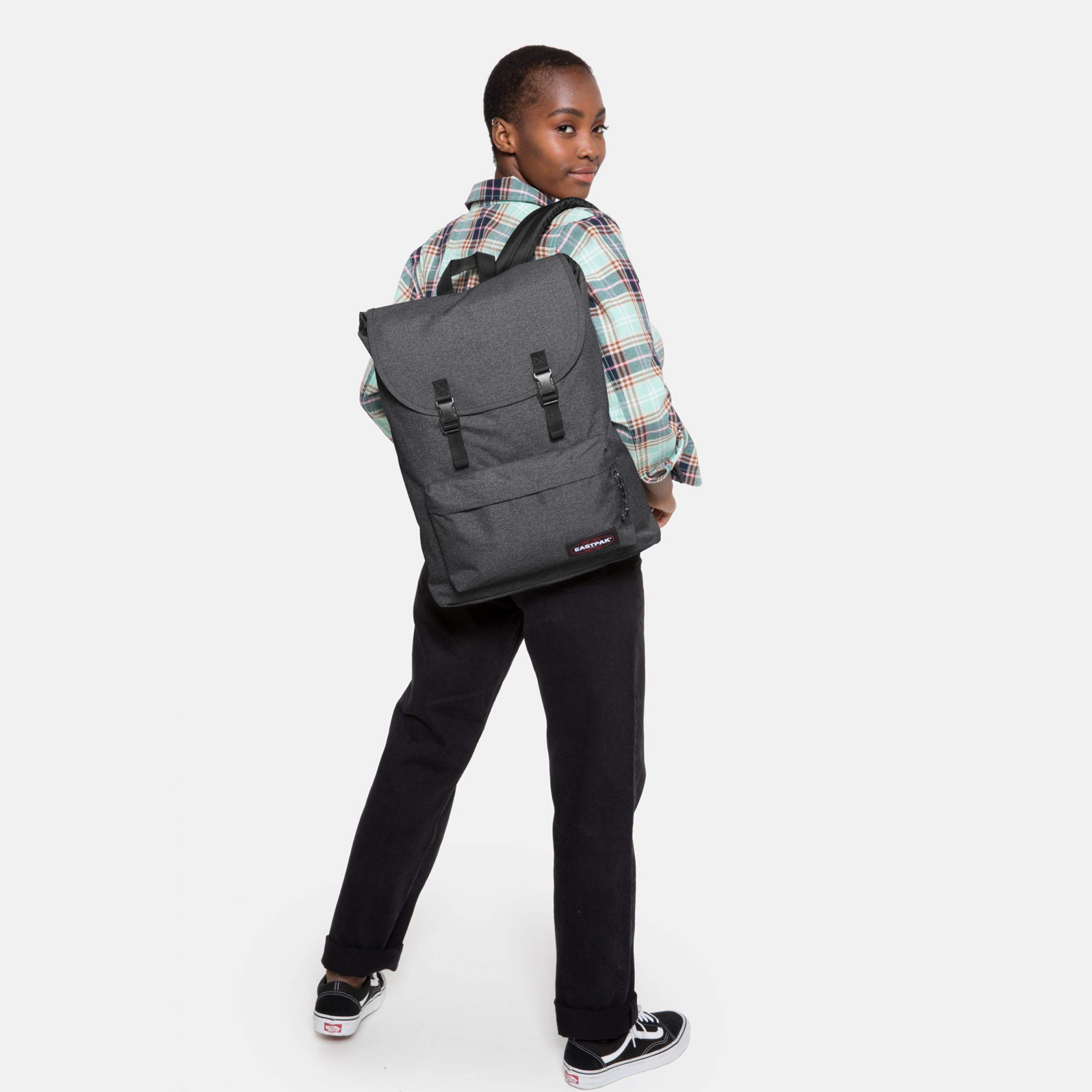 eastpak-london-rucksack-45-cm-21-l-black-denim-grau-daypack-aus-60-nylon-und-40- image 2