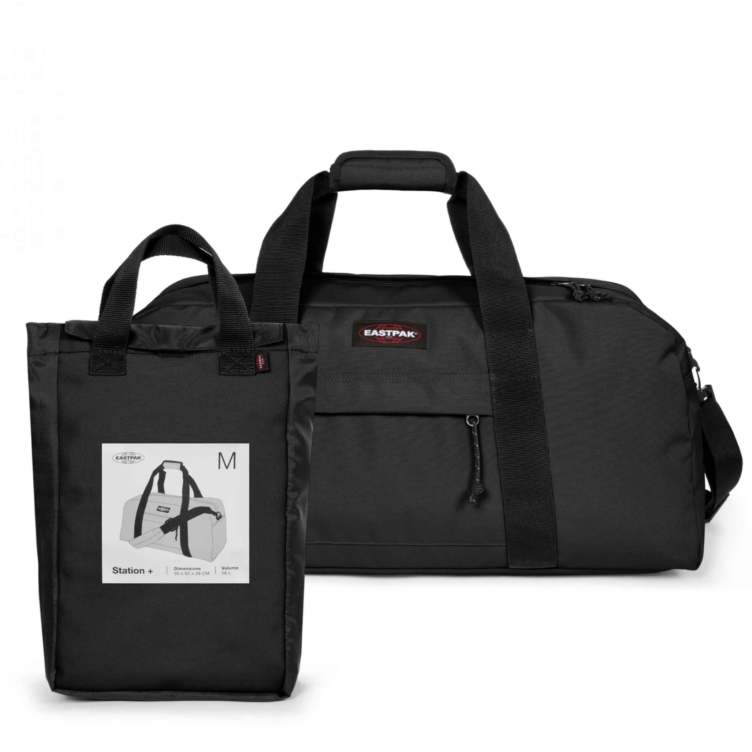 eastpak-station-reisetasche-58-l-30-x-62-x-29-cm-schwarz-black-zusammenfaltbare- image 5