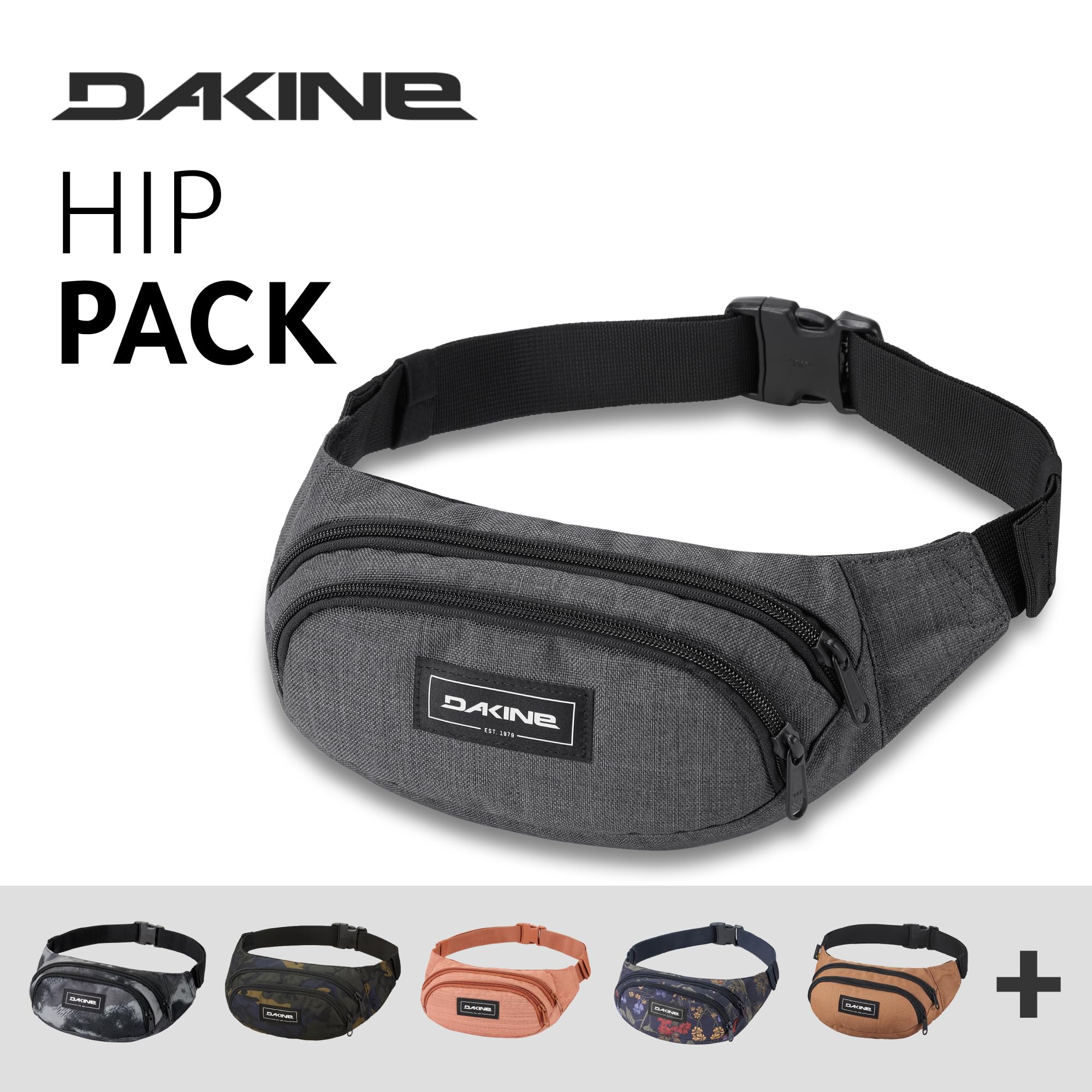 dakine-hip-pack-lt-hip-bag-minimalist-waist-bag-with-two-zippered-compartments-f image 3