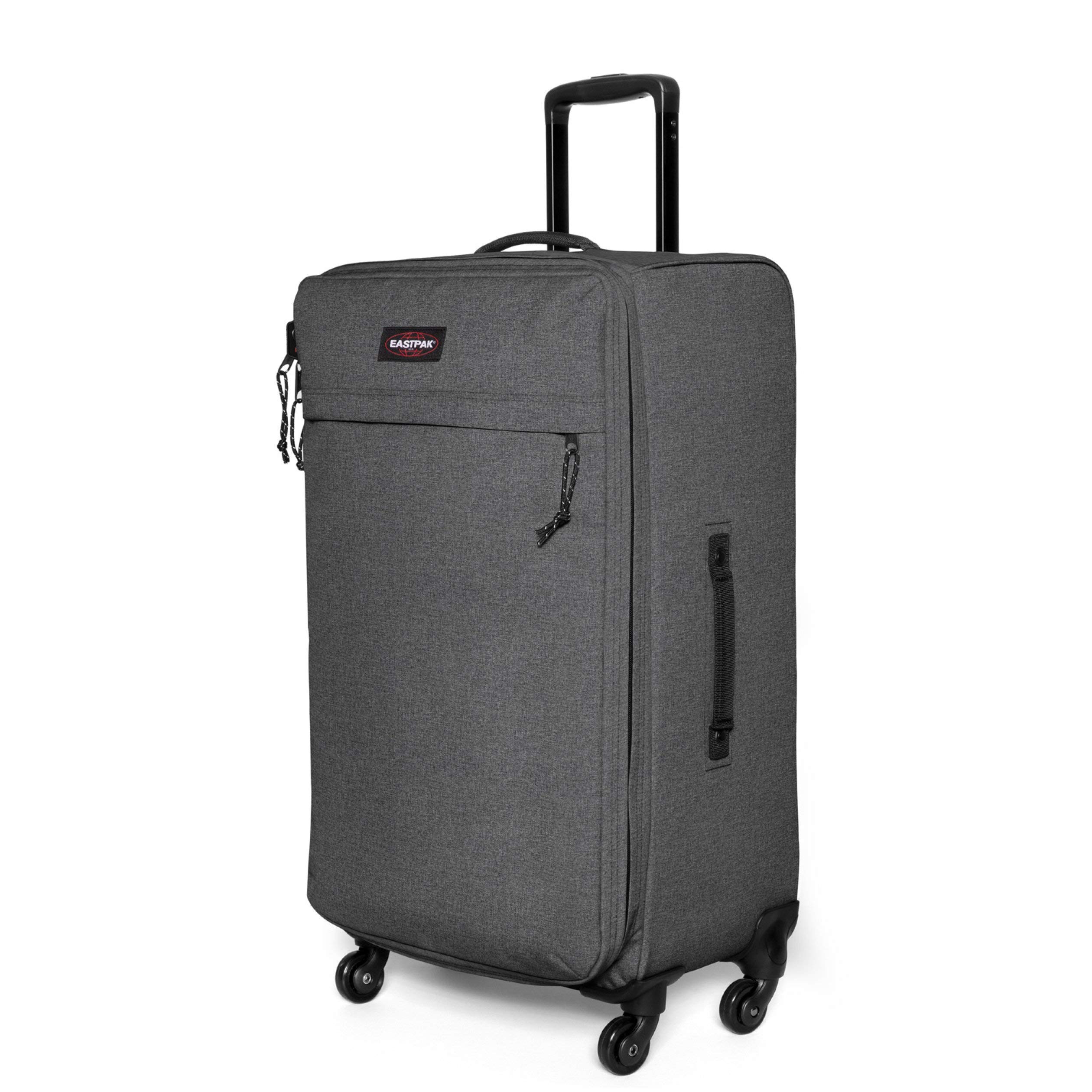 eastpak-traf-ik-4-m-koffer-72-cm-black-denim-grauer-rollkoffer-mit-teleskopstang image 6