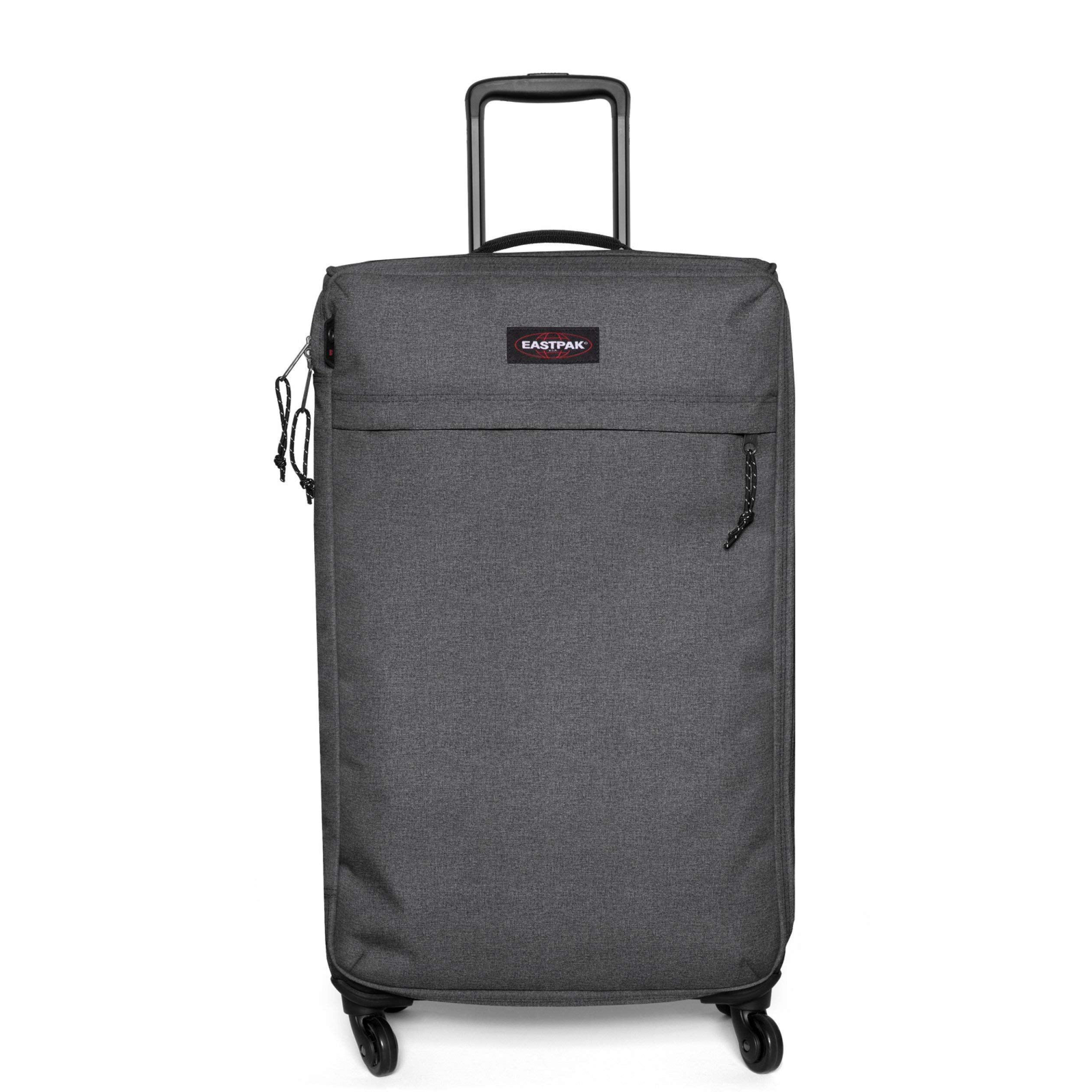 eastpak-traf-ik-4-m-koffer-72-cm-black-denim-grauer-rollkoffer-mit-teleskopstang image 1