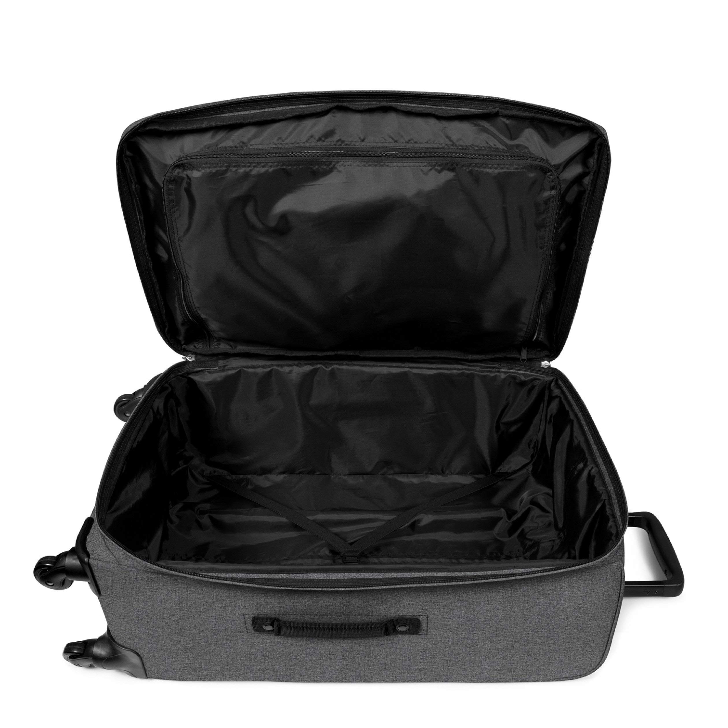 eastpak-traf-ik-4-m-koffer-72-cm-black-denim-grauer-rollkoffer-mit-teleskopstang image 2