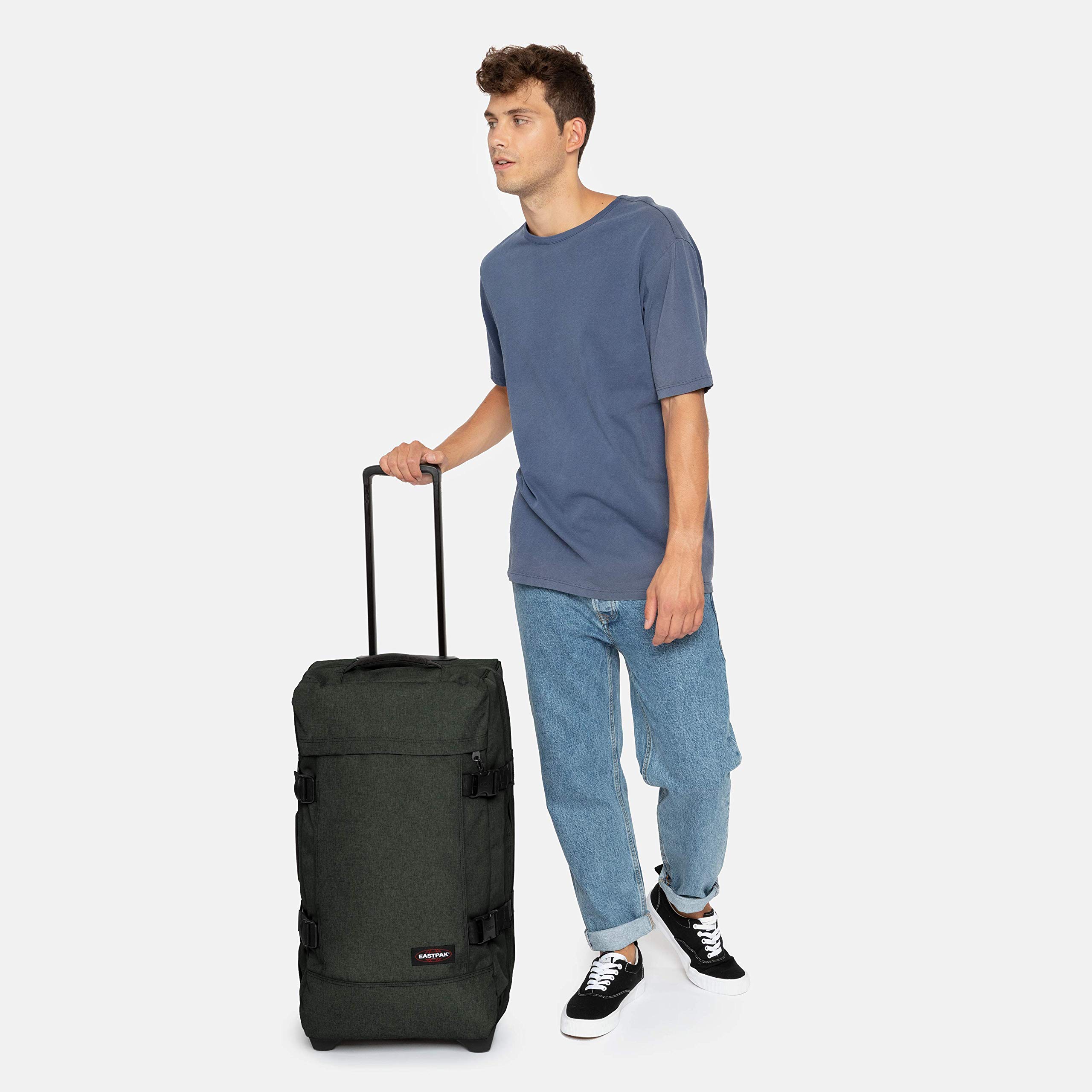 eastpak-tranverz-m-koffer-67-cm-78-l-crafty-moss-duffel-trolley-mit-zwei-abteile image 6