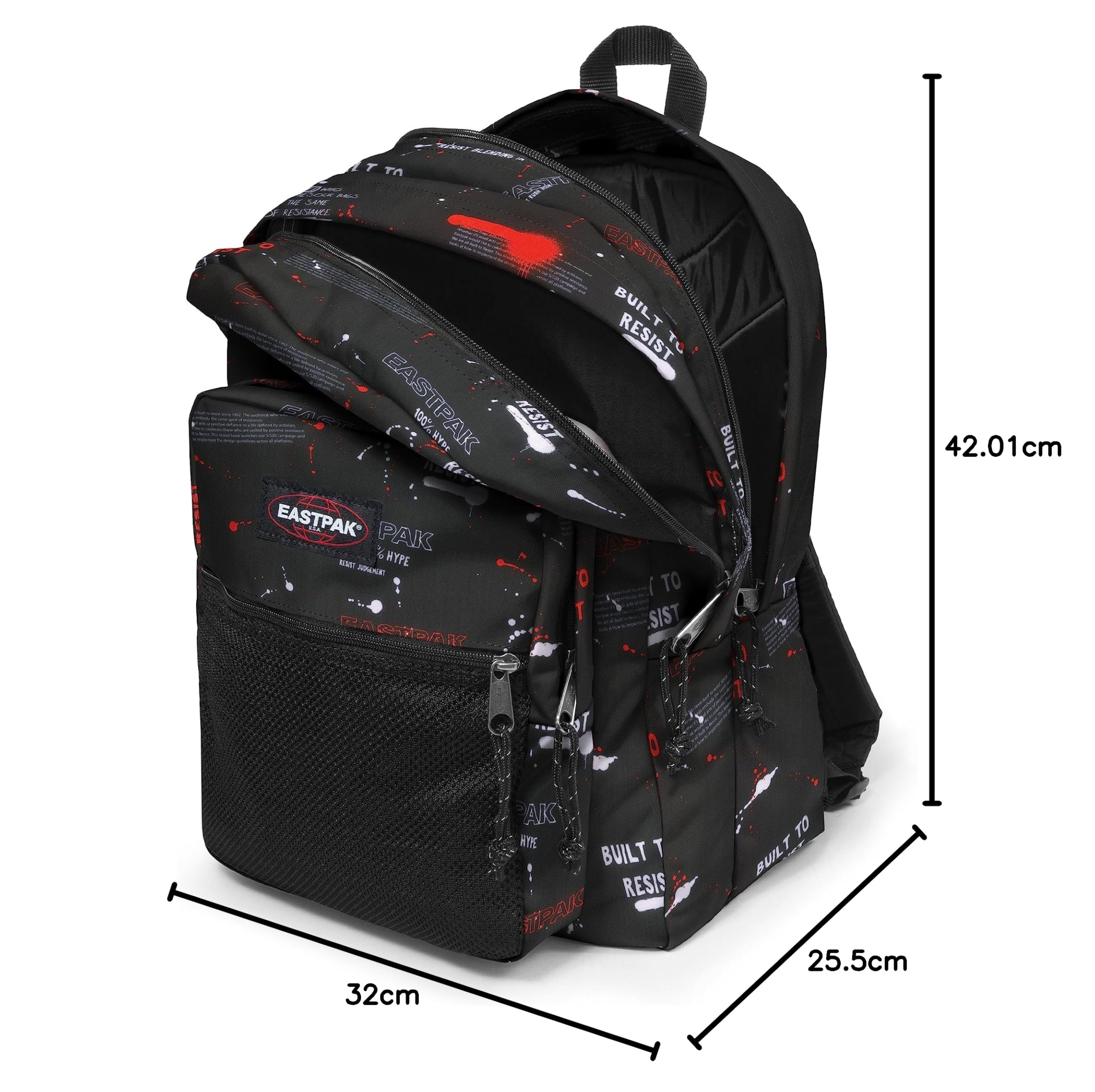 eastpak-pinnacle-rucksack-42-x-32-x-25-5-cm-doppelf-cher-mit-organizer-blakout-s image 6