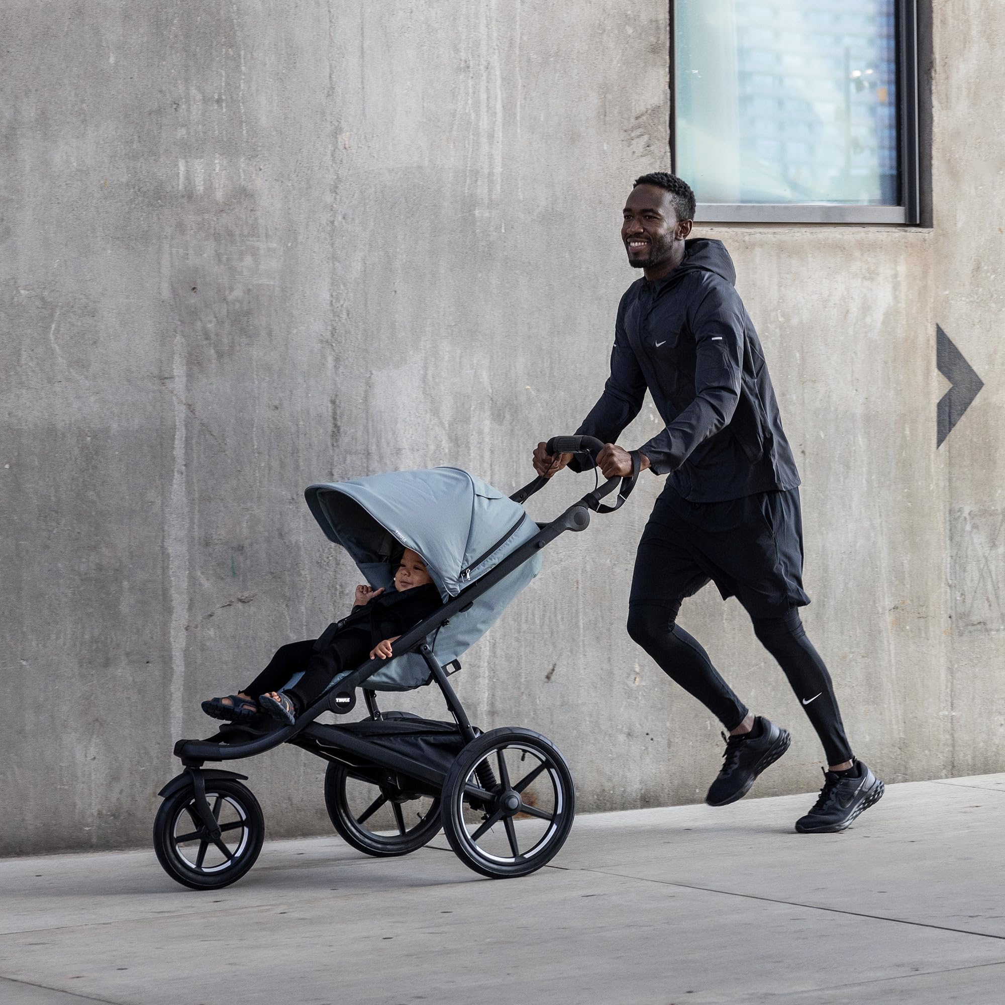 thule-urban-glide-3-terrain-buggy-nutria-green-on-black-16-luftbereifung image 8
