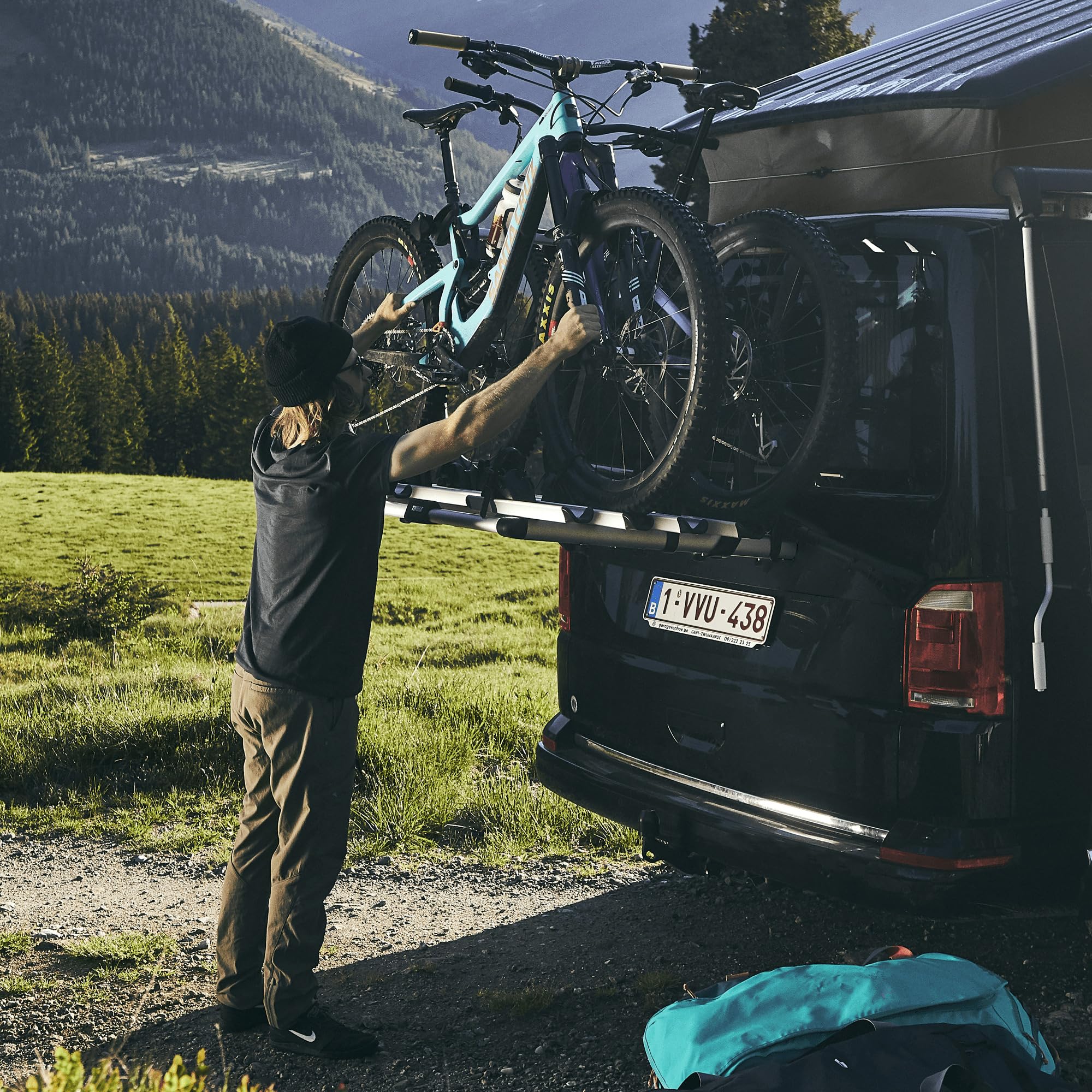 thule-porton-wanderway-2-fahrradhecktr-ger-2-fahrr-der-f-r-vw-t6-erweiterbar-auf image 5