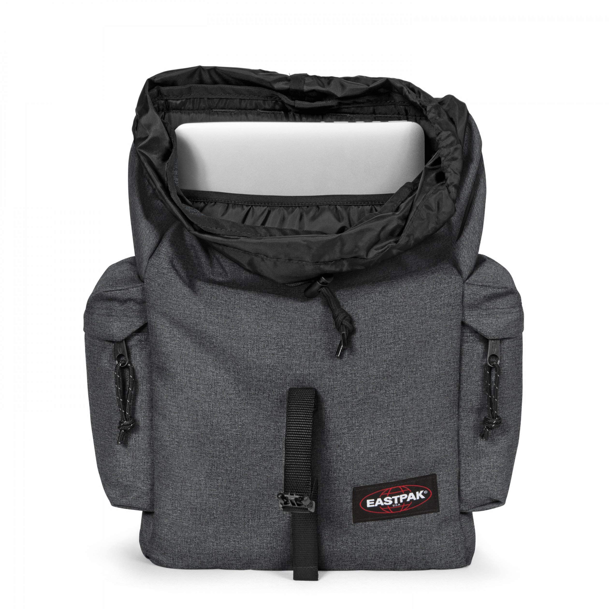 eastpak-austin-rucksack-42-cm-18-l-daypack-in-black-denim-mit-seil-und-schnallen image 3