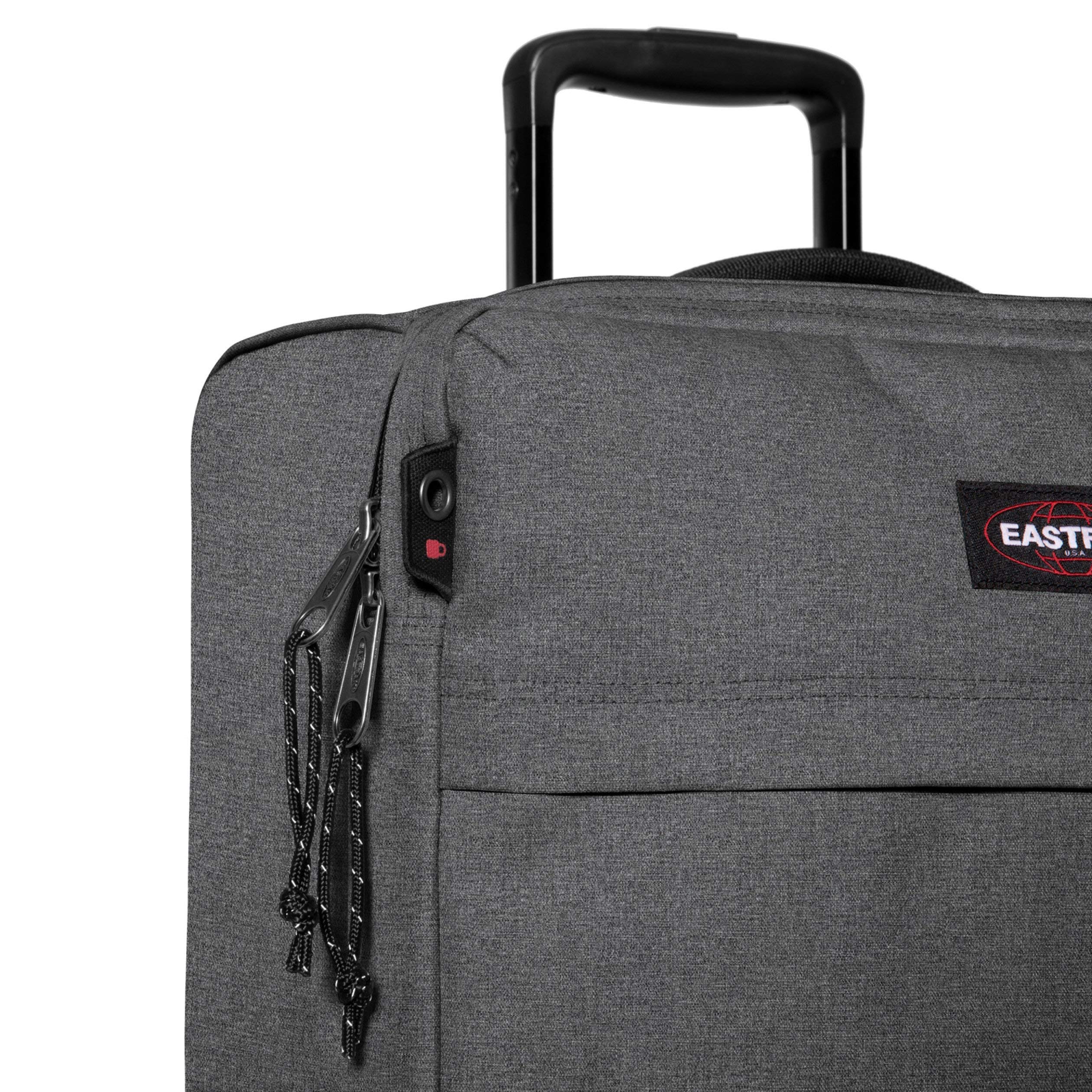 eastpak-traf-ik-4-m-koffer-72-cm-black-denim-grauer-rollkoffer-mit-teleskopstang image 3